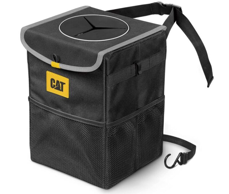 CAT Large Capacity, Leak Proof Car Trash Can with Lid