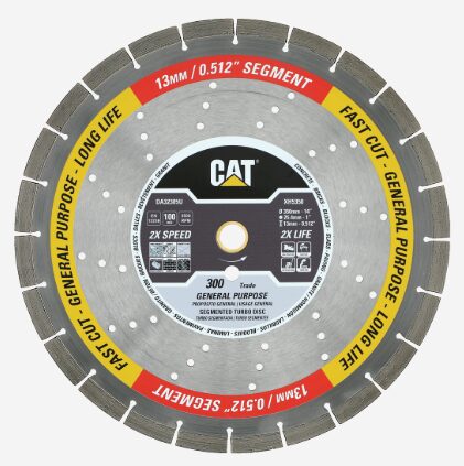 Cat® Segmented Rim Diamond Saw Blade – 12″