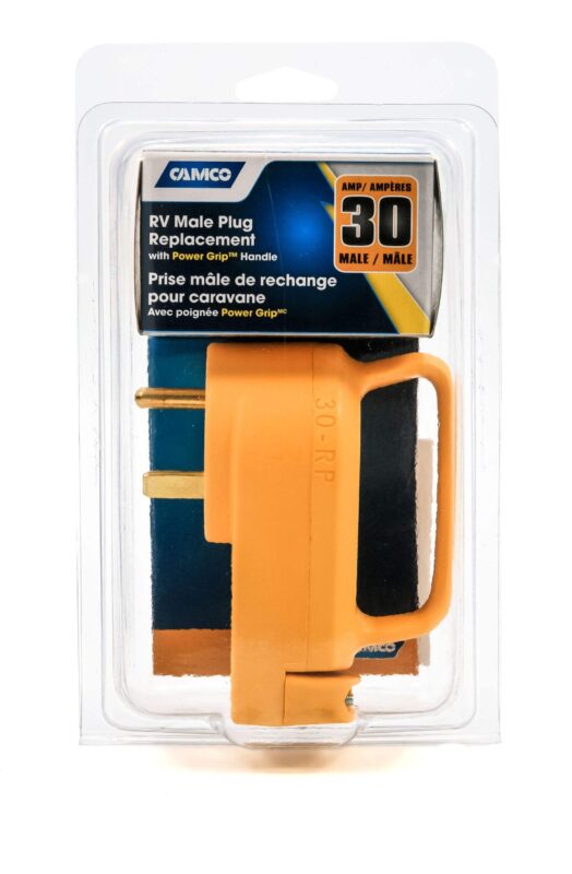 Camco 30 Amp PowerGrip RV Male Plug Replacement