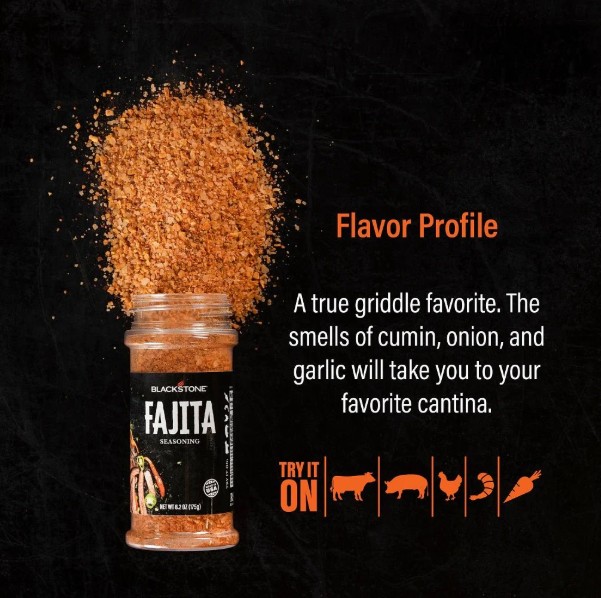 Blackstone Série Gourmande – Épice à Fajitas