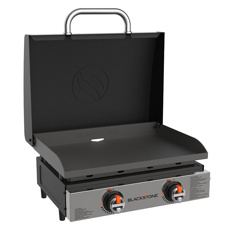Blackstone 22inch Original Series Omnivore Tabletop Griddle with Stainless Steel Panel (gril de table 22 pouces de la série originale avec panneau en acier inoxydable)