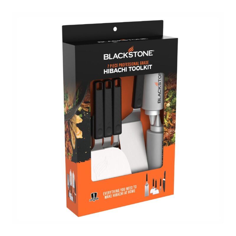Blackstone 7-piece Hibachi Toolkit including 8inch Chef Knife Blackstone 7-piece Hibachi Toolkit including 8inch Chef Knife