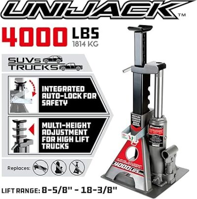 Powerbuilt 2 Ton UniJack Combination Hydraulic Bottle Jack/Jackstand