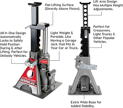 Powerbuilt 2 Ton UniJack Combination Hydraulic Bottle Jack/Jackstand