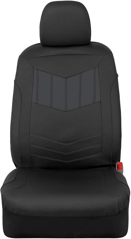 BDK 2 piece Automotive Seat Covers featuring Faux Leather Spill Resistant Material1