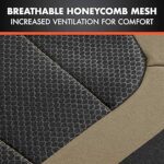 BDK 2 piece Automotive Seat Covers featuring Honeycomb Mesh for Increased Ventilation and Comfort2