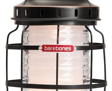 Barebones Rechargeable Forest Lantern Antique Bronze