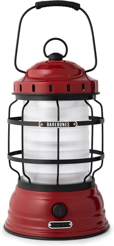 Barebones Rechargeable Forest Lantern Red
