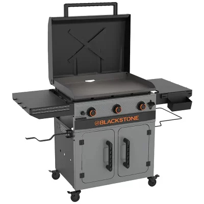 Blackstone 28inch Bronco Series XL Omnivore Griddle with Hood and Storage Cabinet