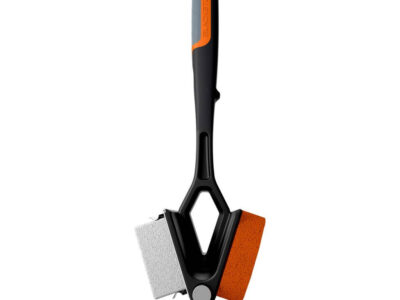 Blackstone 3 in 1 Griddle Cleaning Tool featuring Scraper, Scouring Pad, and Refinishing Brick
