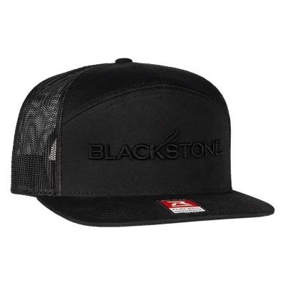 Blackstone Snapback Hat with Breathable Mesh Back and Bold Logo Blackstone Snapback Hat with Breathable Mesh Back and Bold Logo
