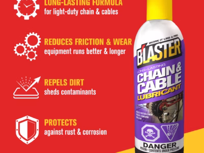 B'laster Long Lasting Chain and Cable Lubricant 311g1
