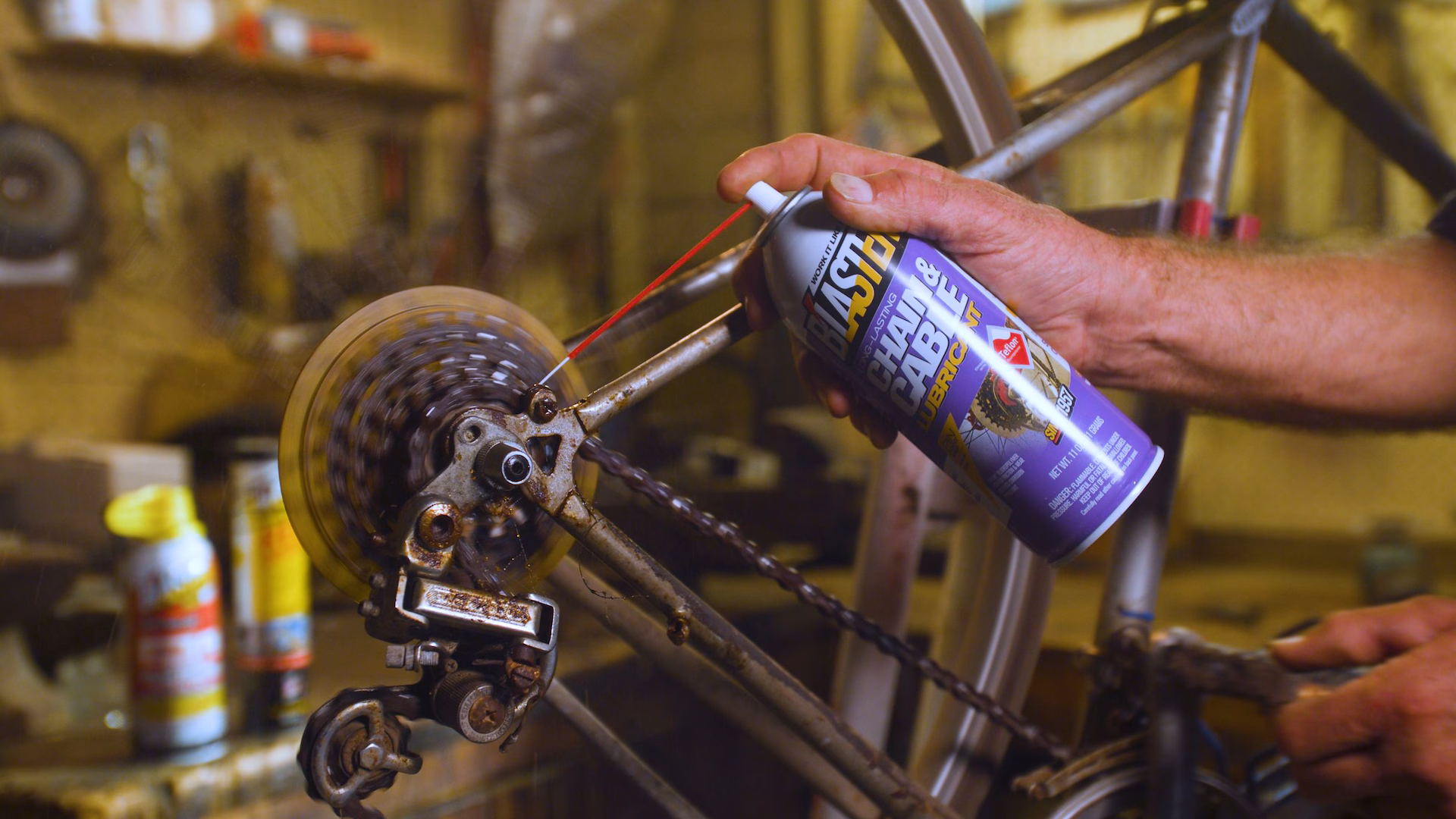 B'laster Long Lasting Chain and Cable Lubricant 311g2 Copy