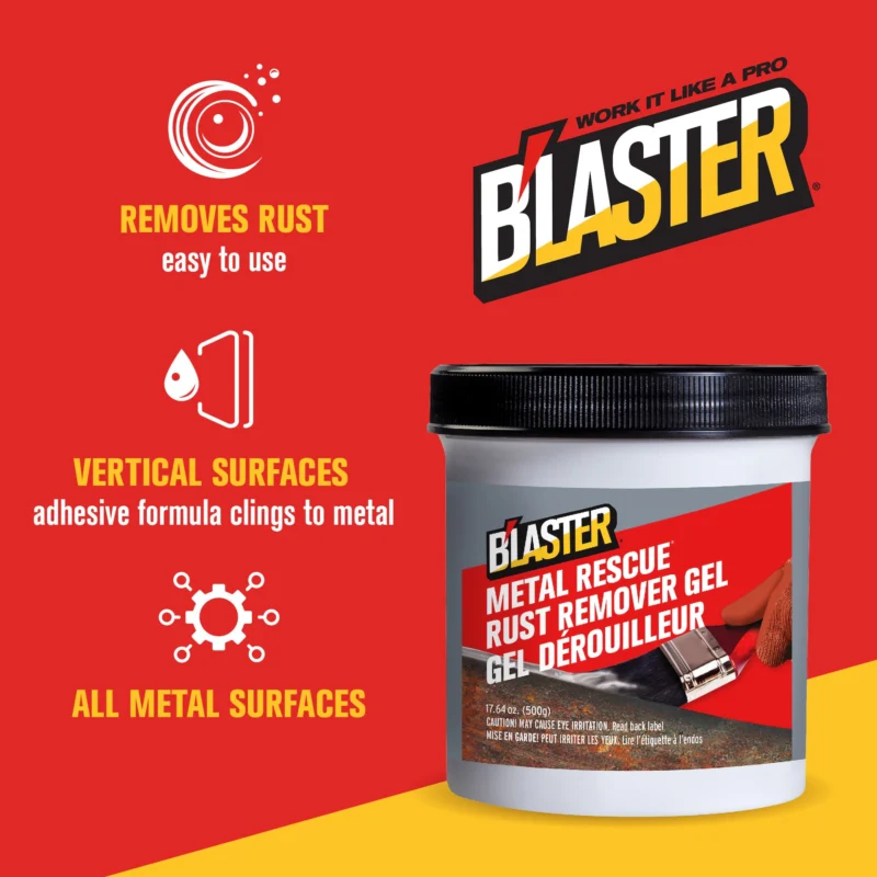 B’laster Metal Rescue Rust Remover Gel – 500g
