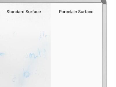 DEMW002 Luxor Mobile Double Sided Porcelain Whiteboard with Stand & Marker Tray – 72 x 40