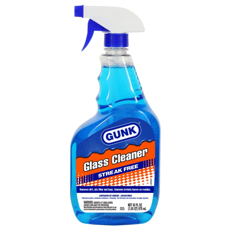 Gunk Nettoyant pour vitres sans traces avec vaporisateur à gâchette 975ml