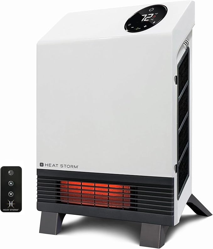 Heat Storm 1000W chauffage d'armoire infrarouge avec thermostat et télécommande