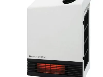 Heat Storm 1000W Wall Mount Wi Fi Heater with Thermostat and 3 Heat Settings