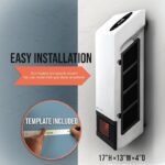 Heat Storm 1000W Wall Mount Wi Fi Heater with Thermostat and 3 Heat Settings4