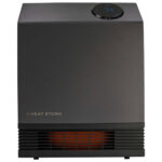 Heat Storm 1500W Infrared Quartz Portable Heater with Thermostat and Overheat Protection Grey