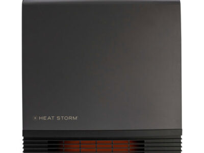 Heat Storm 1500W Infrared Quartz Portable Heater with Thermostat and Overheat Protection Grey