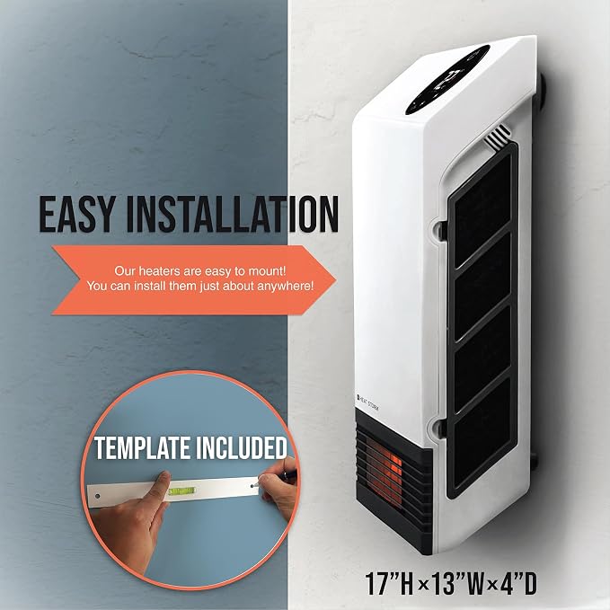 Heat Storm 1500W Infrared Quartz Portable Heater with Thermostat and Overheat Protection – White3