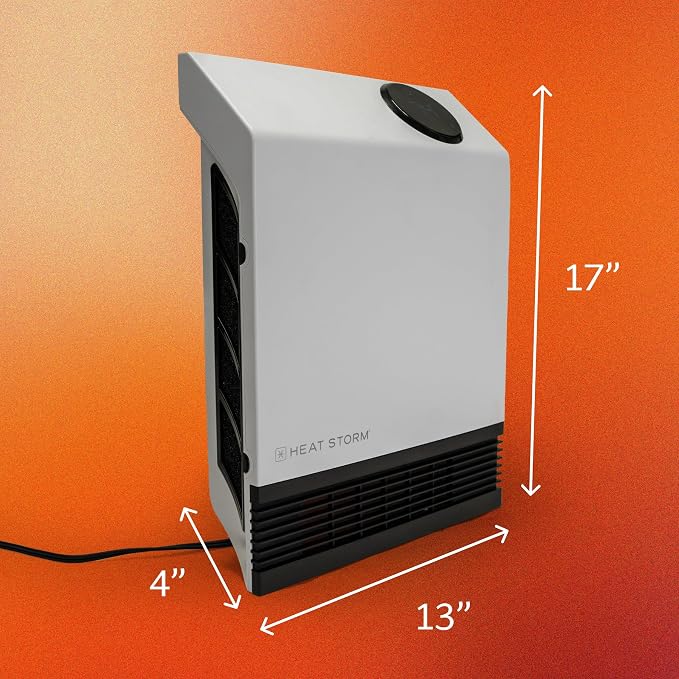 Heat Storm 1500W Infrared Quartz Portable Heater with Thermostat and Overheat Protection – White4