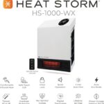 Heat Storm 1500W Infrared Quartz Portable Heater with Thermostat and Overheat Protection – White7