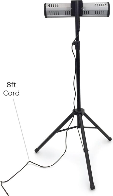 Chauffage d'appoint infrarouge portable Heat Storm 1500W avec thermostat numérique Chauffage d'appoint infrarouge portable Heat Storm 1500W avec thermostat numérique