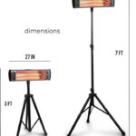 Chauffage d'appoint portable infrarouge Heat Storm 1500W avec thermostat numérique