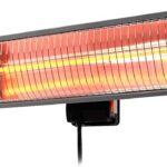 Heat Storm Tradesman 1500W Outdoor Infrared Quartz Heater with WallCeiling Mount and Remote Control1