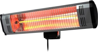 Heat Storm Tradesman 1500W Outdoor Infrared Quartz Heater with WallCeiling Mount and Remote Control1