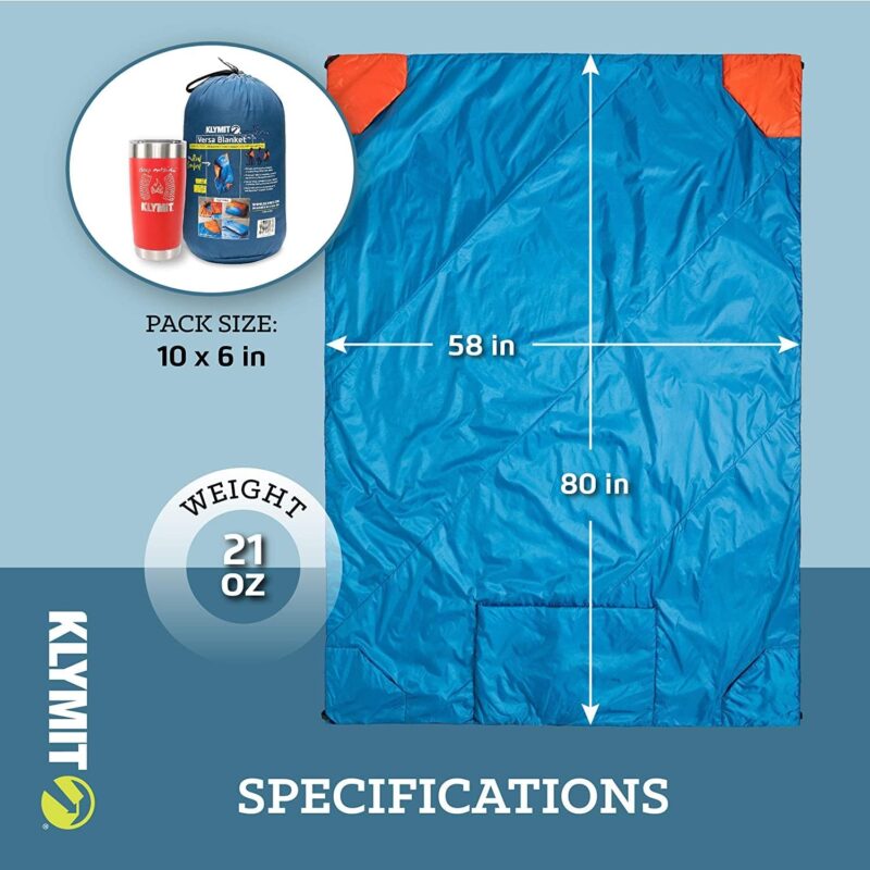 Klymit Versa Luxe High Loft Fleece Camp Blanket – Full Size2