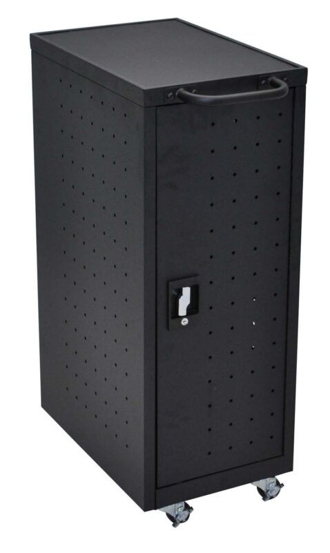 Luxor 12 Device Charging Cabinet Cart for up to 16inch Screens
