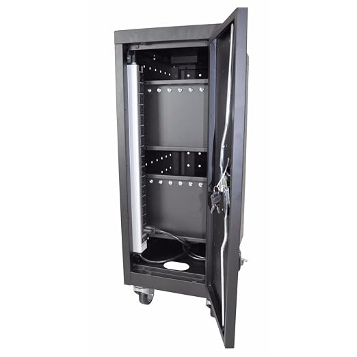 Luxor 16 Device Charging Cabinet Cart for up to 16inch Screens