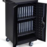 Luxor 18 Device Charging Cabinet Cart for up to 16inch Screens