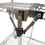 Luxor 2 Shelf Collapsible Wire Utility Cart – Silver5