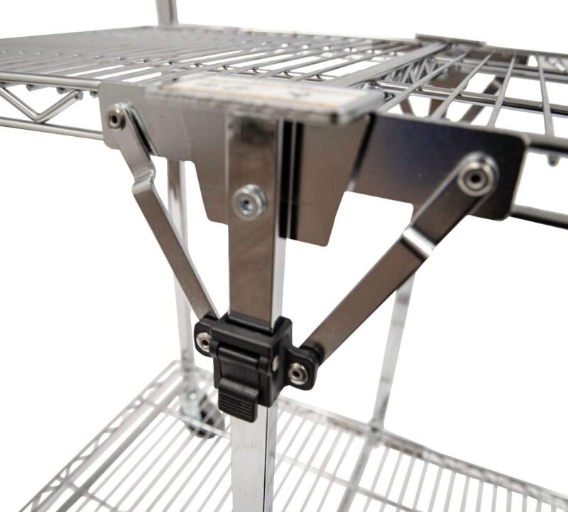 Luxor 2 Shelf Collapsible Wire Utility Cart – Silver5 Luxor 2 Shelf Collapsible Wire Utility Cart – Silver5