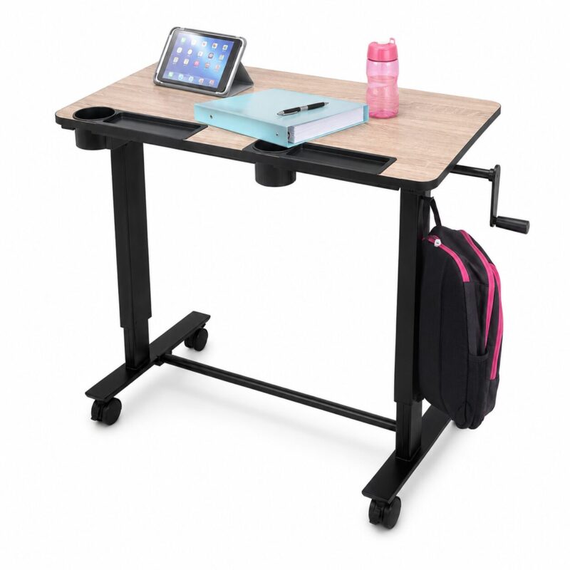 Luxor 2 person Adjustable Height Desk with Crank Handle1 Luxor 2 person Adjustable Height Desk with Crank Handle1