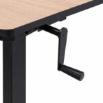 Luxor 2 person Adjustable Height Desk with Crank Handle2