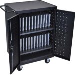 Luxor 24 Device Charging Cabinet Cart for up to 16inch Screens