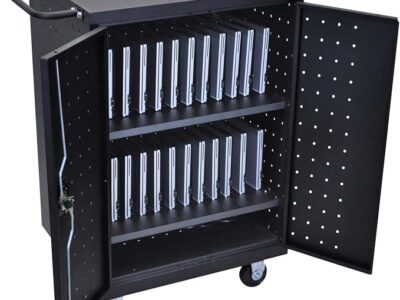 Luxor 24 Device Charging Cabinet Cart for up to 16inch Screens