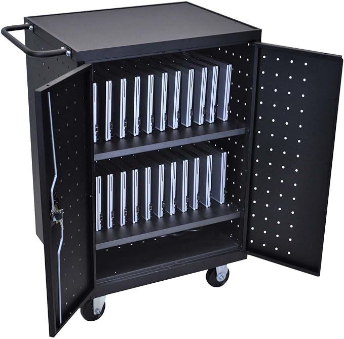 Luxor 24 Device Charging Cabinet Cart for up to 16inch Screens Luxor 24 Device Charging Cabinet Cart for up to 16inch Screens