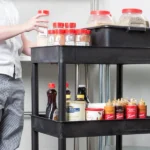 Luxor 3 Shelf Plastic Utility Cart with Spacious Tub Shelves 300lb Weight Capacity Black4