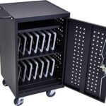 Luxor 30 Device Charging Cabinet Cart for up to 16inch Screens