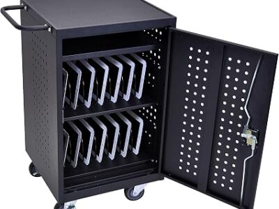 Luxor 30 Device Charging Cabinet Cart for up to 16inch Screens