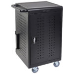 Luxor 30 Device Charging Cabinet Cart for up to 16inch Screens