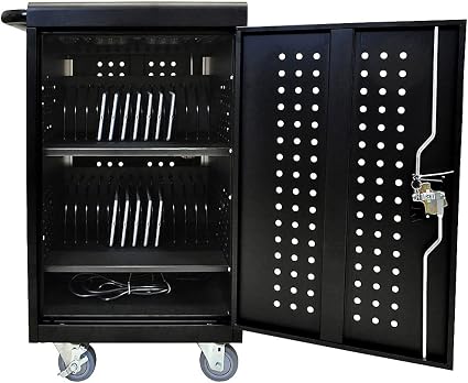Luxor 30 Device Charging Cabinet Cart for up to 16inch Screens3