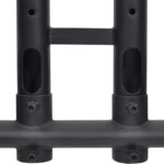 Luxor Adjustable Height Rolling TV Stand for 32inch to 70inch Screens