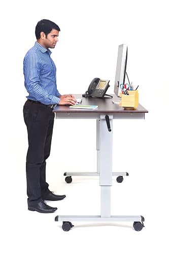 Luxor Adjustable Height Stand Up Desk with Crank Handle – 60 x 421 Luxor Adjustable Height Stand Up Desk with Crank Handle – 60 x 421